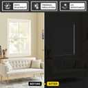 UNISHADES 100% Blackout No Tools No Drill Cordless Roman Shades for Windows, Size 37 3/4" W 60" H (for Windows 38" W 60" H) Blackout - Off-White