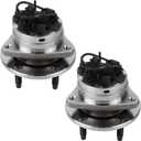Autoround 513214 Pair Front Wheel Bearing Hub Assembly Fit for Chevy Malibu 04-12, Cobalt/HHR 08-10, Pontiac G6 05-10, Saturn Aura 07-09, 5-Lug w/ABS Set of 2