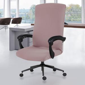 DIVA EN CAMINO DEC Office Chair Cover with Durable Zipper, Soft Stretch Slipcover for Desk, Boss, or High Back Chair (Sandy)