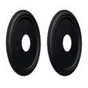 EIFHYT Molded Nylon Ceiling Medallion for Light Fixtures and Ceiling Fans, 16"OD x 4"ID x 3/ 4"P (Fits Canopies up to 12-3/ 8") Black