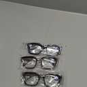 YDAOWKN Oversized Blue Light Blocking Glasses for Woman Rectangle Frame Fashion Chic Preppy Anti Eyestrain ((3pack)black+coco Tortoise+clear) +1.75