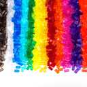 Transparent Tiles 1x2 Flat Bricks - 1000pcs Classic Building Blocks Parts and Pieces,Smooth Plate Water MOC Accessories Bulk Lots Transparent Multicolor