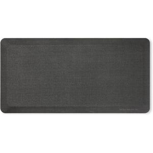 KitchenAid Gourmet Series Kitchen Comfort Gel Mat, Solid Basketweave, Charcoal Grey, 20"x39"