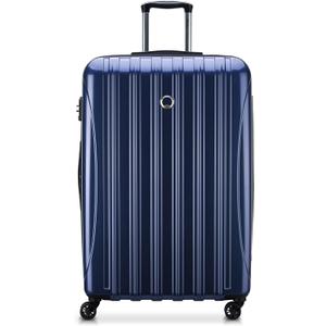 DELSEY PARIS Helium Aero Hardside Expandable Luggage with Spinner Wheels, Blue Cobalt, Checked-Large 28 Inch (One Size)