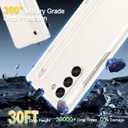 Fingic for Samsung Z Fold 6 Case[with S Pen( not the original Galaxy Z Fold 6 stylus )&with 9H Screen Protector & S Pen Slot]with Hidden Stand Heavy Duty Luxury Slim Protective Phone Case, Cream White