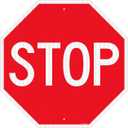 T&R Large Stop Sign Street Road Sign 30 x 30 Inches. Engineer Grade Reflective Sheeting, Rust Free Aluminum, Weather Resistant, Waterproof, Fade Resistant, 2 Pre-drilled Holes