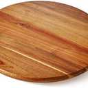 ORIDOM Acacia Wood Lazy Susan, Wood Turntable Tray Cabinet Organizer,14"