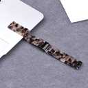 Wongeto Band for Samsung Galaxy Watch 3 Band 41mm,20mm Resin Replacement Wristband with Metal Buckle for Samsung Galaxy Active 2 Watch Band 40mm 44mm for Women Men (Flower Grey for 41mm)