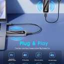 Wireless HDMI Transmitter and Receiver 328FT/100M, 4K Decode Plug & Play Portable 5G+2.4G Remote Control Extenders for Video and Audio to Monitor from PC/Projector