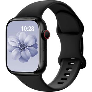 Sport Band Compatible with Apple Watch Bands for Women Men,Soft Silicone WaterproofReplacement Strap for Apple Watch Size: 38mm/40mm/41mm/42mm(Series 11 10)