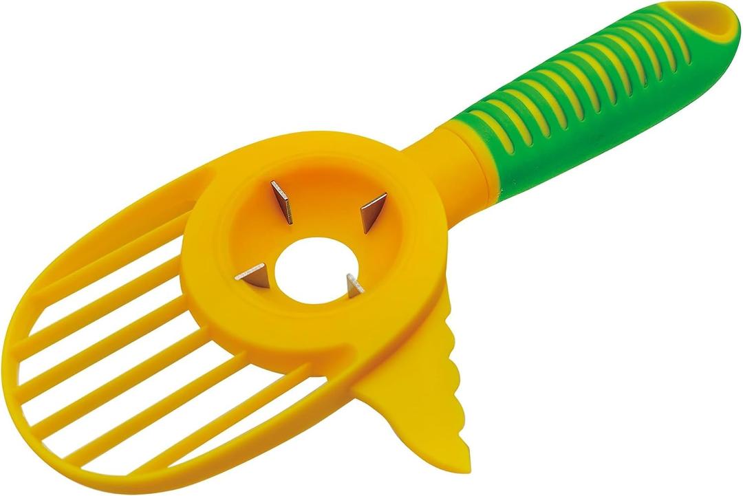 3 in 1 Avocado Tool: Slice, Pit, Cut & Serve Multifunctional Kitchen Gadget, 2pc