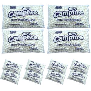 [Mini] Case Pack 12 Pounds Bulk Campfire Mini Marshmallows - (12) One Pound Bags of Mini Campfire Marshmallows - Made with Natural Vanilla (EXP 09/04/26)