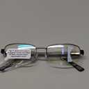 Missfive Mens Premium Multifocus Reading Glasses 0 Power on Top Center, Blue Light Blocking Far/Mid/Near Progressive Multifocal Readers Metal Frame With No Broken Spring Hinge, 1.5 D