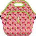 Sok It LunchTote Zippered Bag Insulated Neoprene Caddy (Lime After Lime, X-Large 6.5 Quart Lunch Tote)