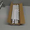 ENJOYBASICS 2 Pack Adjustable Spring Tension Curtain Rods 32 to 66 Inches, Stainless Steel White Shower Rod No Drilling for Window, Bathroom, Closet, Room Divider, 7/8" Diameter