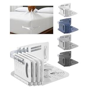 Tug Proof Bed Sheet Holders Set Keep Sheets Firm & Tight , Fitted Mattress Corners, College Dorm Room Essentials For Girls , White Lock Keepers King Queen Bedding Daily Accessories Rv Bedroom Gifts
