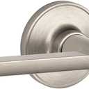 SCHLAGE Dexter by Schlage J10SOL619 Solstice Hall and Closet Lever, Satin Nickel