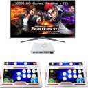 FVBADE[32000 Games in 1 78S Pandora Box Arcade Game Console Bluetooth Function Compatible PC & Projector & TV,3D Games 4 Players Category Favorite List Save/Search/Hide/Pause/Delete.