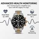 Nexus Pro Smartwatch for Men, Rugged Titanium Design, Bluetooth Calling, Health Monitor, Compatible with iOS Android