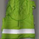 NACOCO Large Dog Raincoat Adjustable - Pet Water Proof Clothes Lightweight Rain Jacket Poncho Hoodies with Strip Reflective (L, Green) 