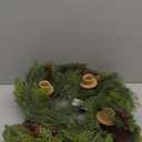 Seasons Christmas Advent Wreath, 18 inch Candle Holder Wreath, Traditional Decorations for Table Indoor Home & Church (Green)