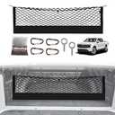 Muslogy Truck Bed Cargo Net Trunk Netting Compatible with Ford F-150 & Lightning 2015-2026 Accessories, Pickup Cargo Organizer SUV Sedan Storage Net w/Heavy Duty Carabiners