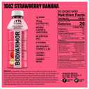 BODYARMOR Lyte Sports Drink Low-Calorie Sports Beverage, Strawberry Banana, Coconut Water Hydration, Natural Flavors with Vitamins, Potassium-Packed Electrolytes, Perfect for Athletes, 16 fl oz Bottle (Pack of 12)
