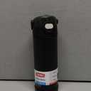 THERMOS FUNTAINER 16 Ounce Stainless Steel Vacuum Insulated Bottle with Wide Spout Lid, Black Matte