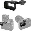 A7C II A7C R Soft Rubber Eyecup Eyepiece Viewfinder, JJC Eye Cup for Sony Alpha A7CII A7C2 A7CR Cameras(Not for A7C), with Hot Shoe Adapter & Cover, Not Affect to Use Cameras Hot Shoe & LCD Screen