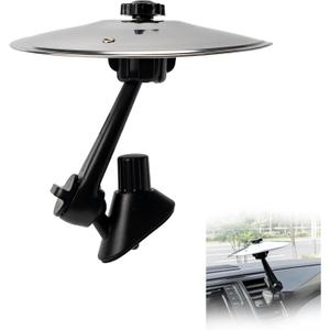 Car Cymbal Air Vent - Car Drum Set for Music Lovers - Universal Fit (Silver)