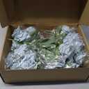 Artificial Roses Bouquets - 8 Bundles Fake Silk Flowers Realistic Faux Florals Bulk for Wedding Bridal Party Baby Shower Event Home Arrangements Centerpieces Decorations (Dusty Blue)