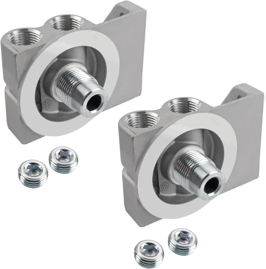 4770/24770 Fuel Filter Base Kit Compatible With 1R-0749 1R-0750 Cat Fuel Filter, Replacement Diesel Filter Remote Mounting Base (2 Pcs)