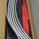 55" Trampoline for Kids with Enclosure, 440lbs Capacity Indoor & Outdoor Toddler Trampoline with Adjustable Gymnastics Bar & Toys, for Boys & Girls (Red)