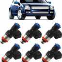 0280158189 6Pcs 4 Holes Fuel Injectors Compatible with Escape Fusion Milan Marine 3.0L V6 2009-2012 Replace FJ998 822-11217 161167 9L8E-A5A 9L8Z9F593A CM5155 ZZC413250