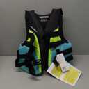 O'Neill Women's SuperLite USCG Life Vest (Black/Turquoise/Lime:Turquoise) S