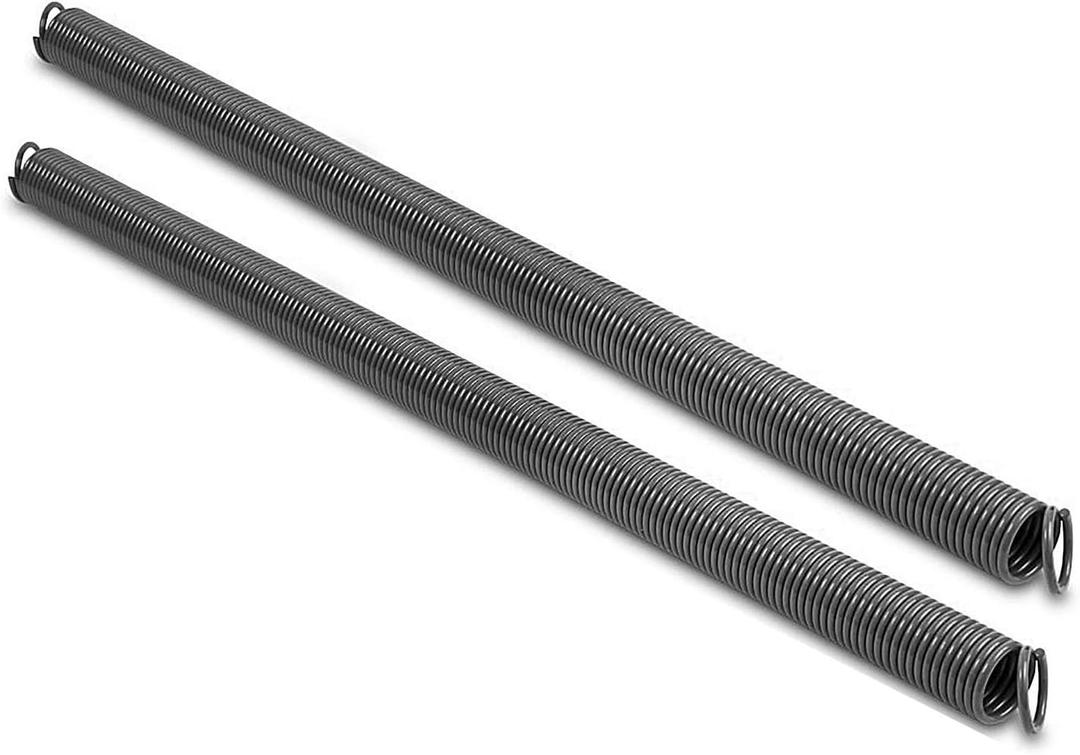 Pair of 110 lbs Heavy Duty Garage Door Extension Springs Stretch Spring,High Precision Electrophoresis Black Coated for Corrosion Resistance,MIN 18000 Cycles for 7ft Garage Door Springs Replacement
