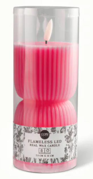 Core Home Flameless Led Real Wax Candle