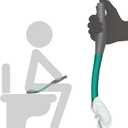 Butt Wiper Tool, 15.7" Long Reach Bottom Buddy Wiping Aid, Toilet Aid for Disabled, Overweight, Limited Mobility, and Those Recovering from Back Surgery, Enables Independence and Dignity