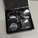 Supkiir 5 Pack K9 Optical Crystal Photography Prism Set with Crystal Ball Glass Triangular Prism Cube Lens Prism Ball and Optical Pyramid, Portable Rainbow Prism for Photos and Teaching Light Spectrum