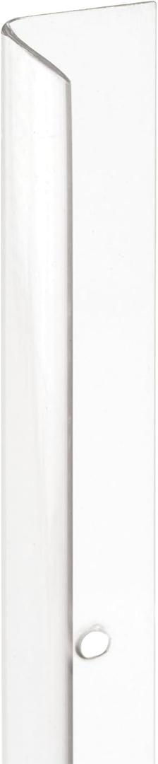 Prime-Line MP9130 Corner Shield Perforated, 1-1/8 In. x 48 in, Vinyl Construction, Clear, Fasteners Included (5 Pack)