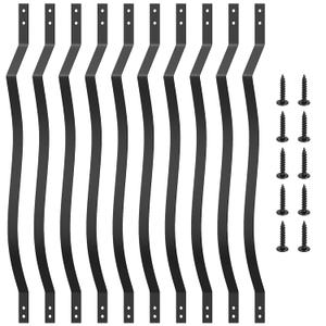 Akenow 36" Heavy Duty Deck Balusters 51 Pack, Deck Spindles, Wave Arc Metal Deck Railing with Screws Compatible with Wood and Composite, Staircase Balusters for Deck Railing, Stairs, Porches