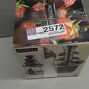 Nostalgia 3 Tier Electric Chocolate Fondue Fountain Machine for Parties - Melts Cheese, Queso, Candy, and Liqueur - Dip Strawberries, Apple Wedges, Vegetables, and More - 24-Ounce - Black, Small