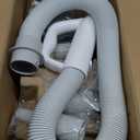 Pecute High-Velocity Dog Hair Dryer, Dog Blow Dryer with Adjustable Speed & Temp, Cool-Warm-Hot Cycle Mode, 4 Nozzles, Soft Noise Pet Dryer for Grooming, Heat Resistant Hose, 6.5ft Cord