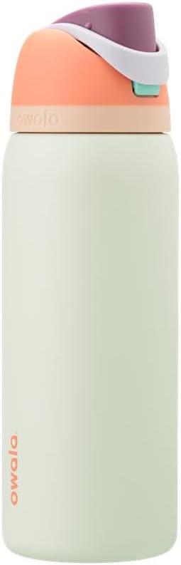 FreeSip Insulated Stainless Steel Water Bottle with Straw for Sports, Travel, and School BPA-Free Sports Water Bottle, 40 oz, Surfs Edge (40 Ounces)