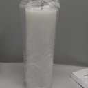 4" x12" Flameless Flickering Remote White Candles with Candle Grease and Timer, LED Battery Operated Fake Real Wax 3D-Wick Pillar Candles, Pack Of 1