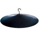 One-Piece 17" Metal Squirrel Baffle for Bird Feeder Poles & Hanging Feeders