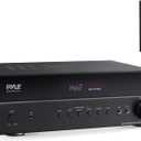 Pyle 5.2 Channel Hi-Fi Home Theater Receiver - 1000W MAX Wireless BT Surround Sound Stereo Amplifier System with 4k Ultra HD Support, MP3/USB/DAC, Ideal for Immersive Home Audio Experience