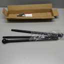 Curtain Rods for windows 32-48 inch, 5/8 inch Decorative Curtain Rod Set, Matte Black Splicing Heavy Duty Metal Curtain Rod with Brackets