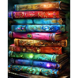 koemhxb Paint by Numbers Kit for Adults Beginners, Book of Mystical Paint by Numbers on Canvas, Acrylic Painting Crafts for Home Decor (16x20inch)