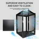 33 Gallon Reptile Enclosure 26"x17"x17" Mesh Chameleon Cage,Superior Ventilation Vertical Screen Tank for Chameleon,Crested Geckos,Leopard Geckos,Bearded Dragon,Lizards,Spider,Butterfly